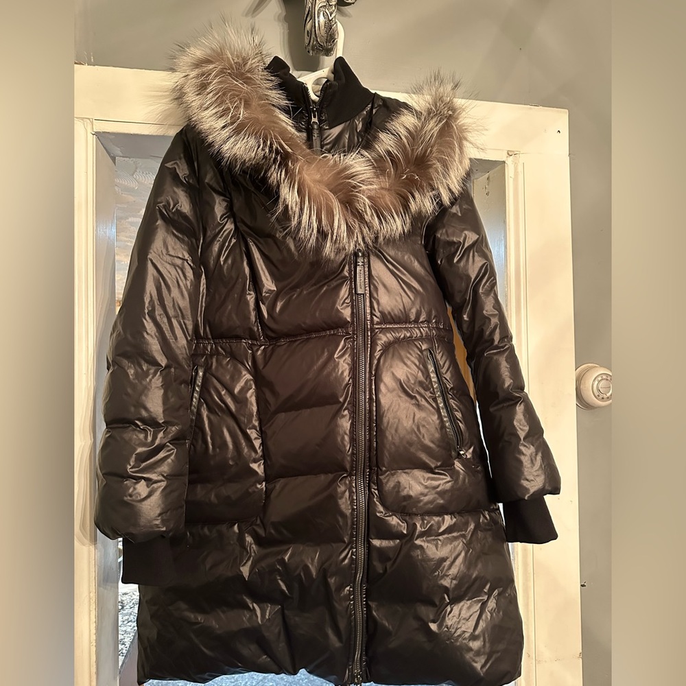 New black womens Mackage coat size xl